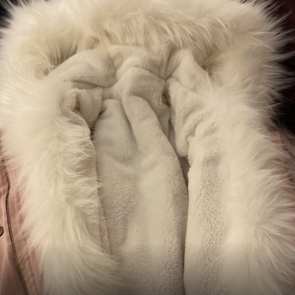 fur hood blush pink jacket Snowboard Jacket - Picture 3 of 8